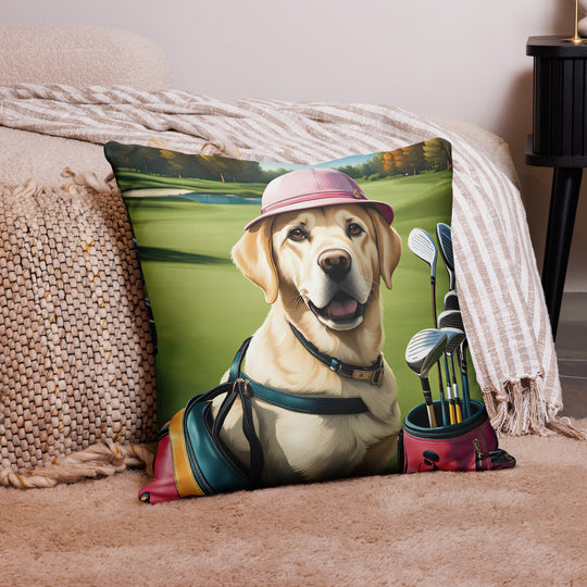 Basic Pillow-Labrador Retriever Golfer V19