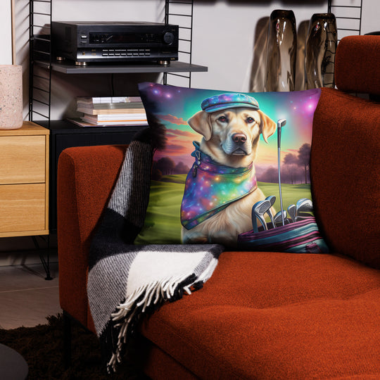 Basic Pillow-Labrador Retriever Golfer V21