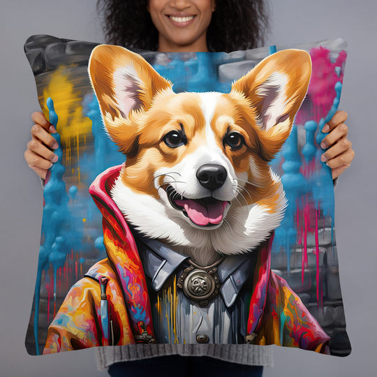 Pembroke Welsh Corgi- Basic Pillow v5