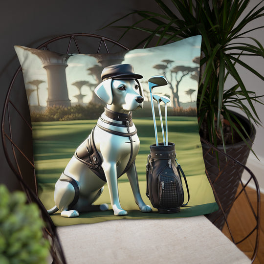 Basic Pillow-Labrador Retriever Golfer V18