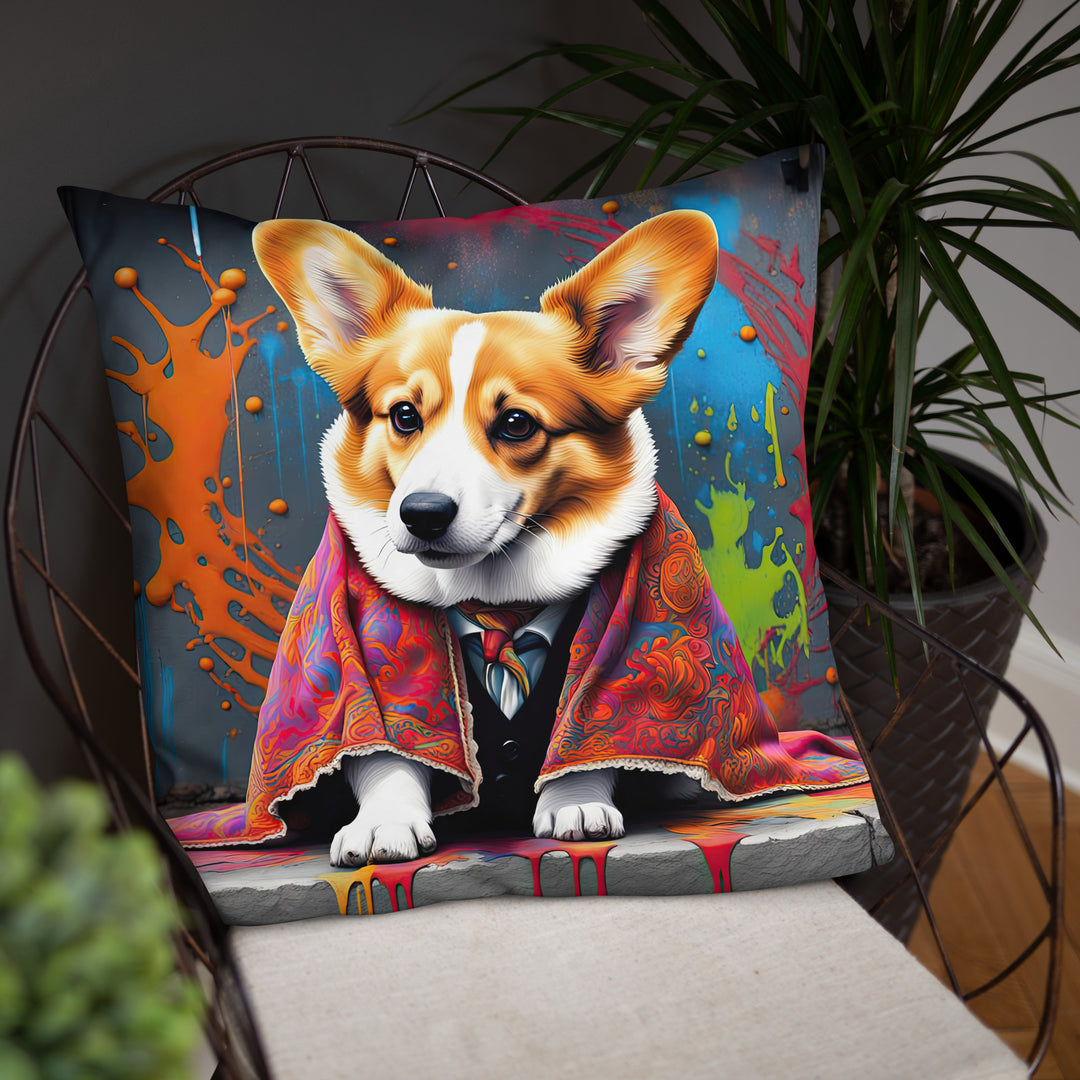 Pembroke Welsh Corgi- Basic Pillow v3
