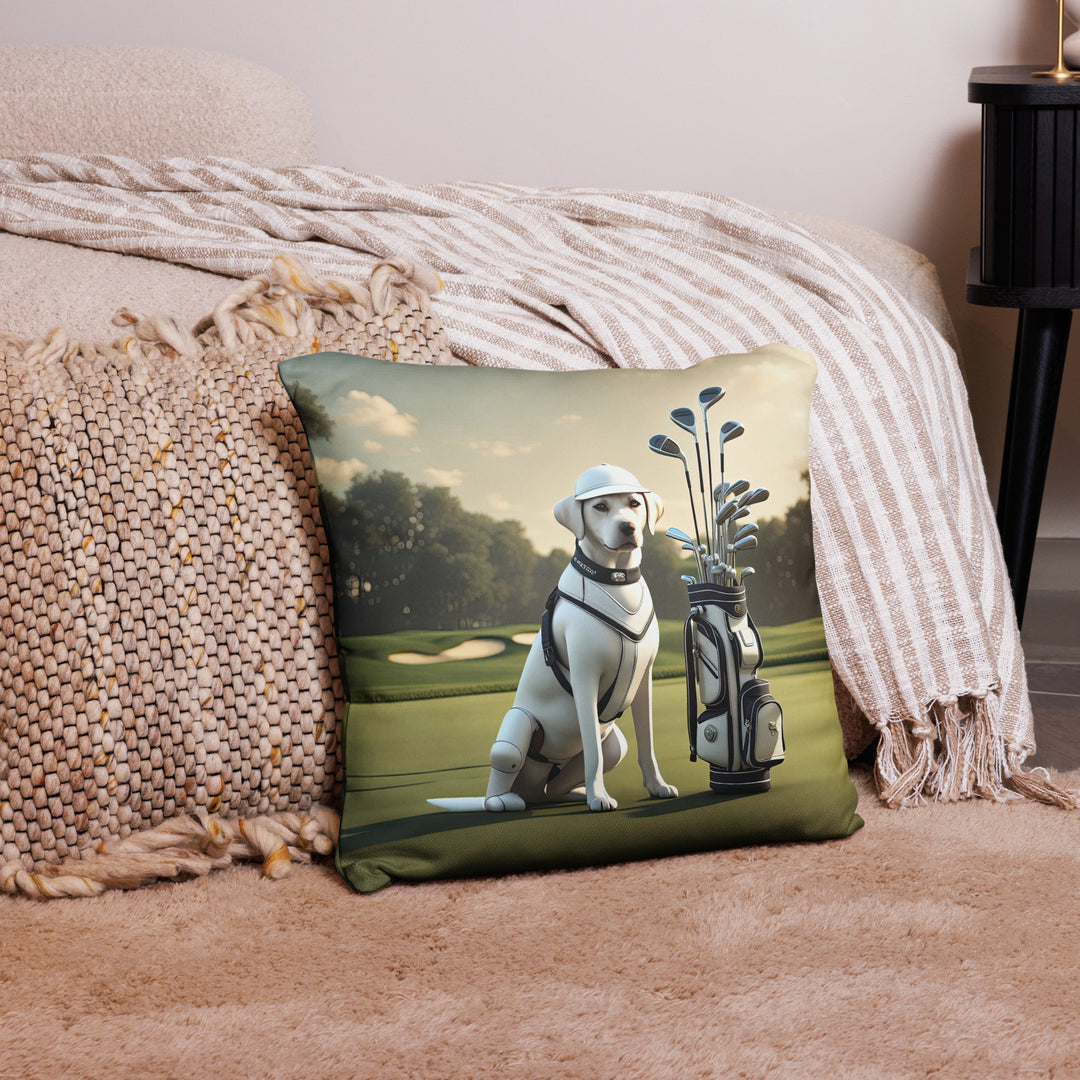 Pillow Case-Labrador Retriever Golfer V6