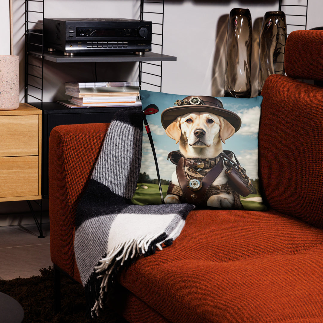 Pillow Case-Labrador Retriever Golfer V20