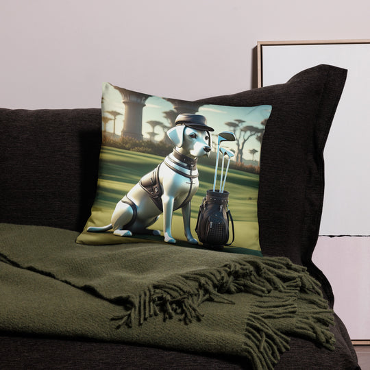 Pillow Case-Labrador Retriever Golfer V18