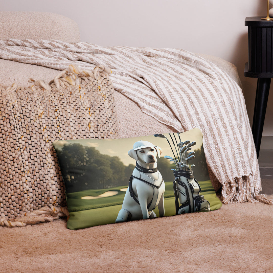 Pillow Case-Labrador Retriever Golfer V6