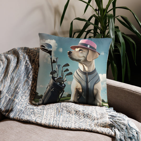 Pillow Case-Labrador Retriever Golfer V4