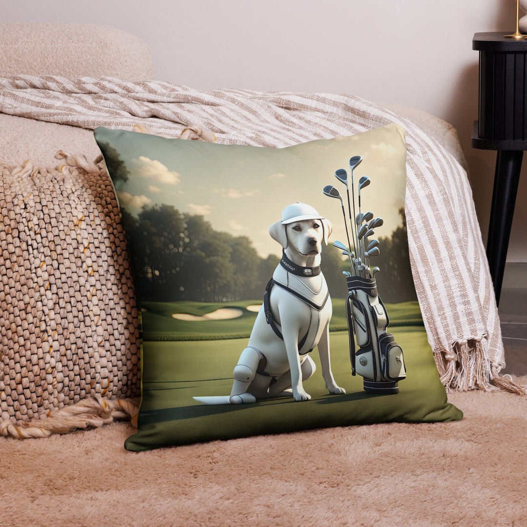 Pillow Case-Labrador Retriever Golfer V6