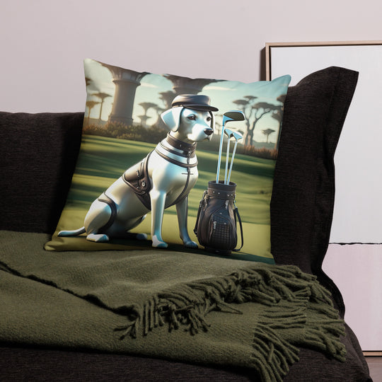 Pillow Case-Labrador Retriever Golfer V18