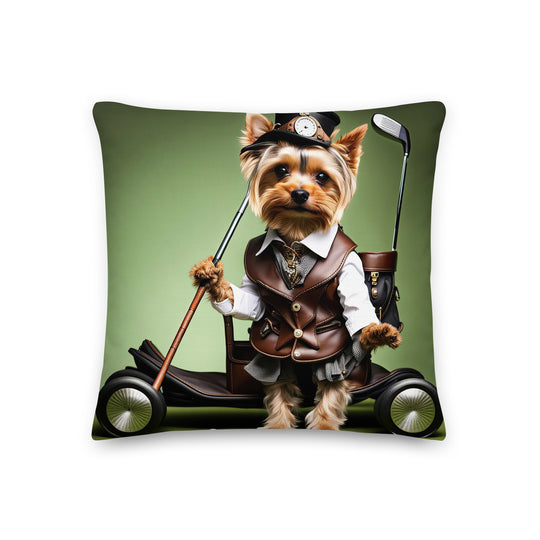 Yorkshire Terrier Golf- Premium Pillow v4