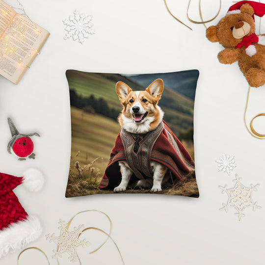 Pembroke Welsh Corgi- Premium Pillow v4