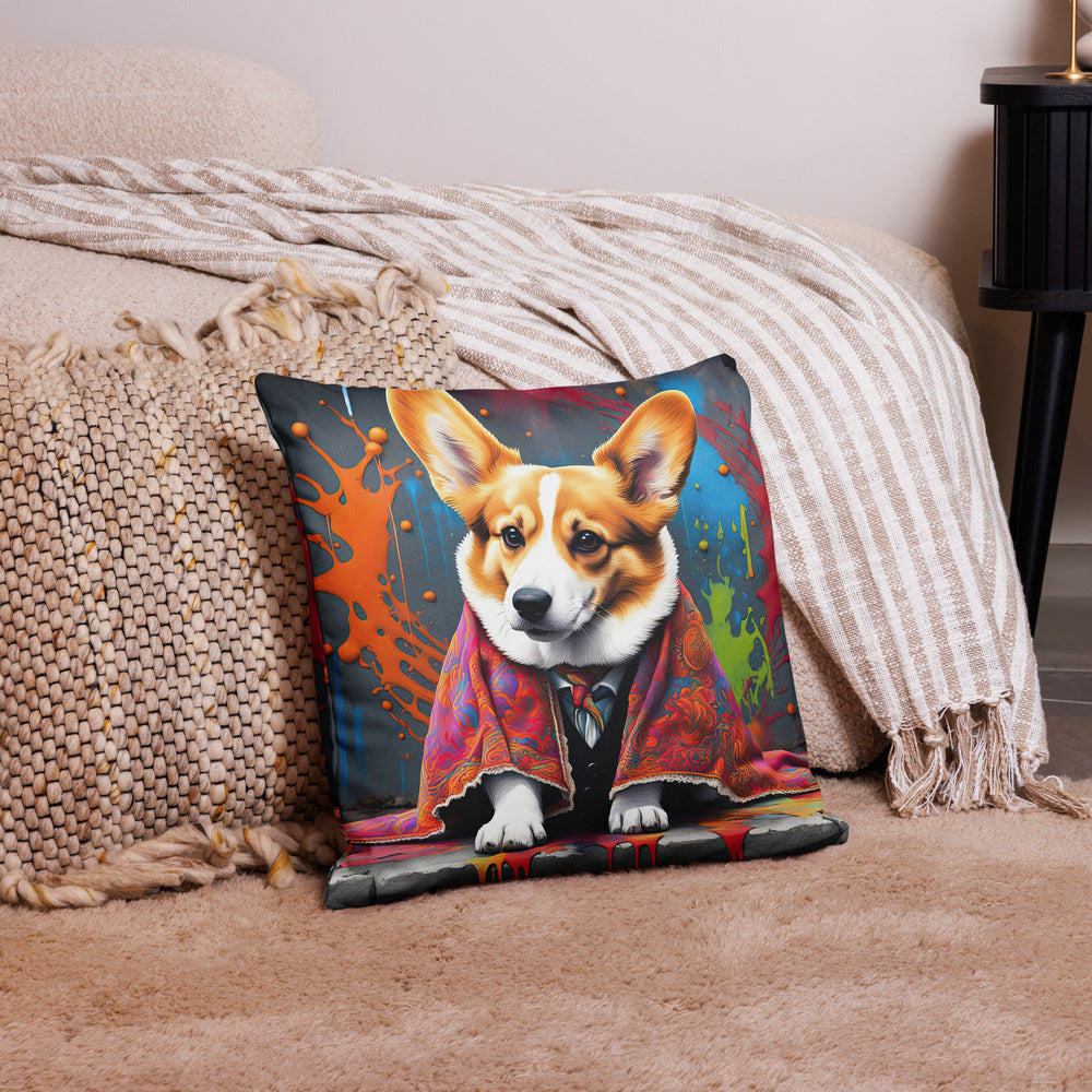 Pembroke Welsh Corgi- Premium Pillow v3