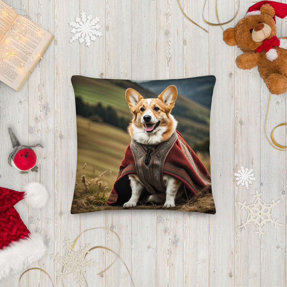 Pembroke Welsh Corgi- Premium Pillow v4
