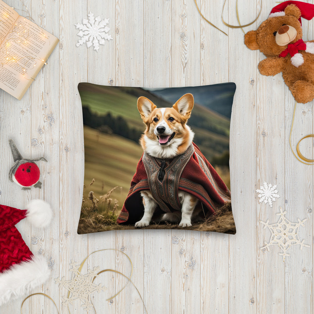 Pembroke Welsh Corgi- Premium Pillow v4