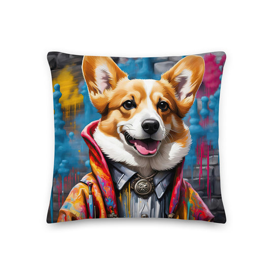 Pembroke Welsh Corgi- Premium Pillow v5