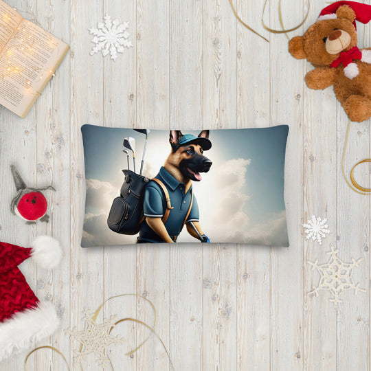 German Shepherd Golfer- Premium Pillow v5