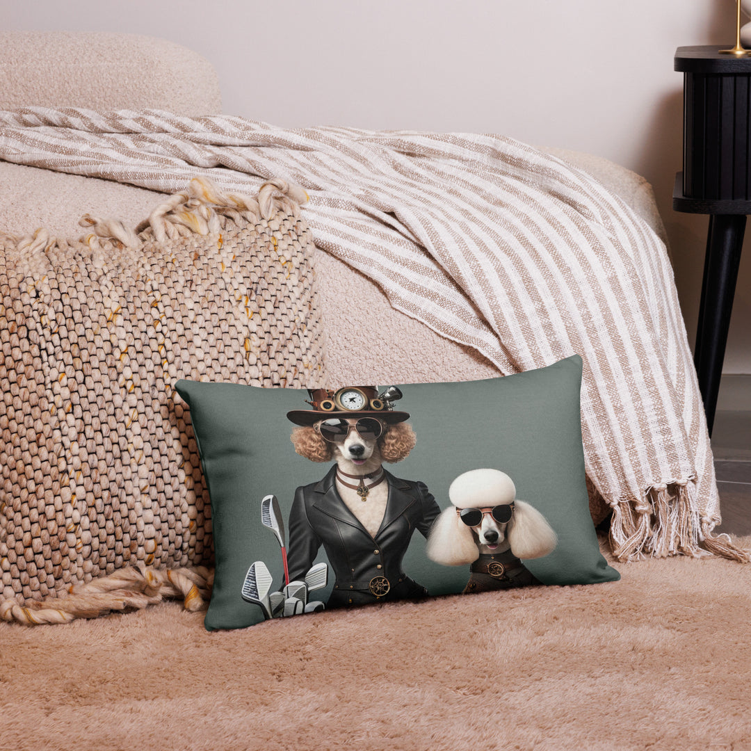 Poodle Golfer- Premium Pillow v2