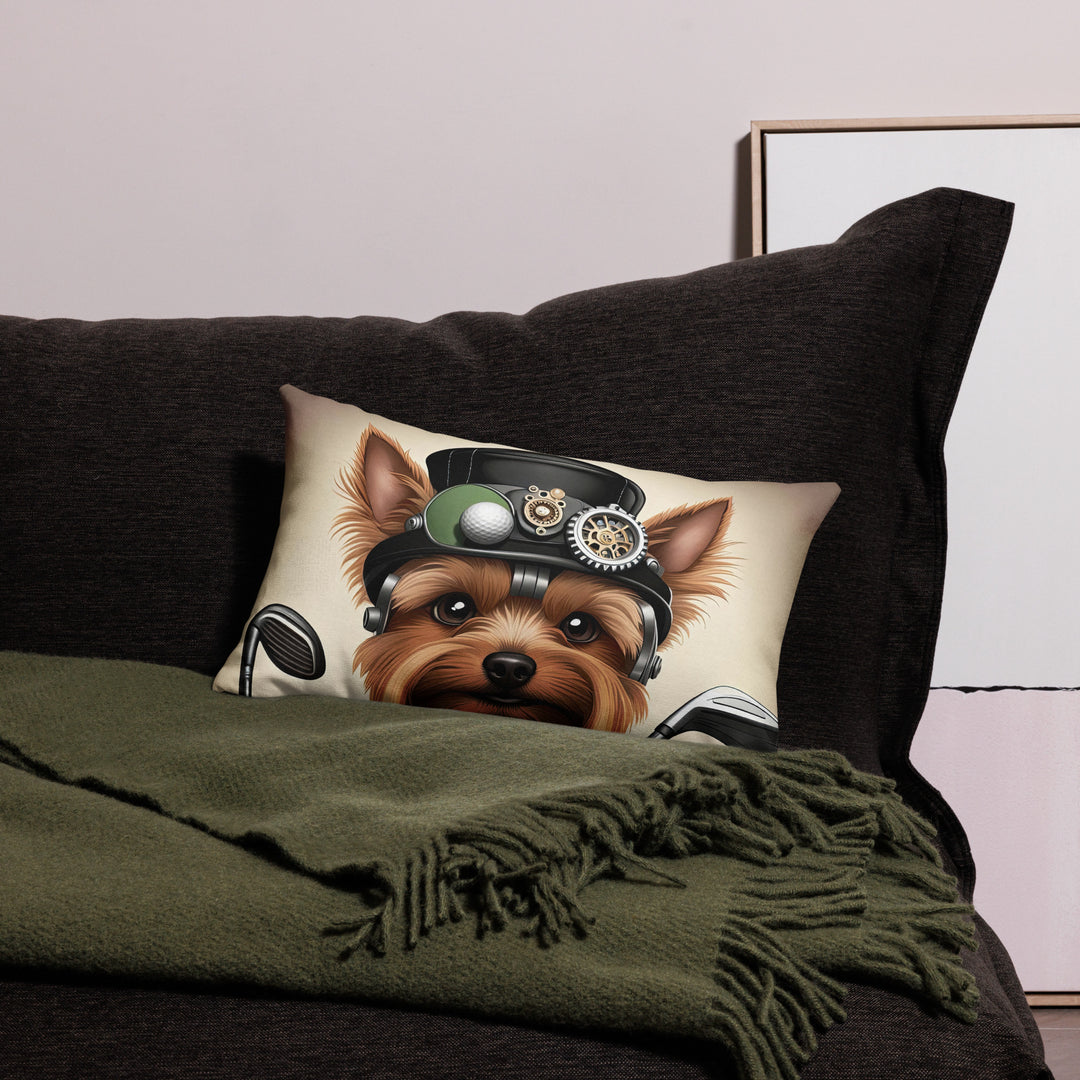 Yorkshire Terrier Golf- Premium Pillow v3