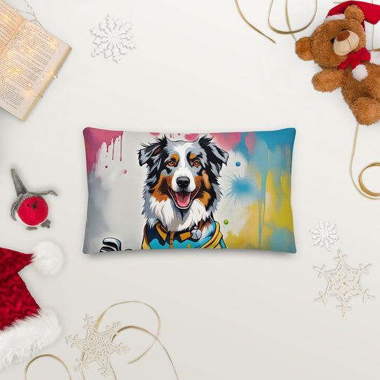 Australian Shepherd Golfer- Premium Pillow v3