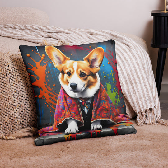 Pembroke Welsh Corgi- Premium Pillow v3