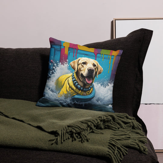 Premium Pillow Case-Labrador Retriever