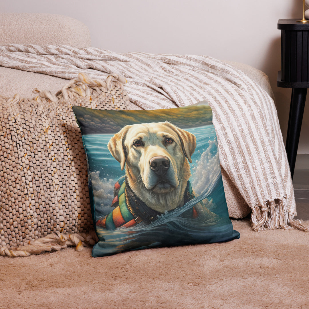 Premium Pillow Case-Labrador Retriever V4