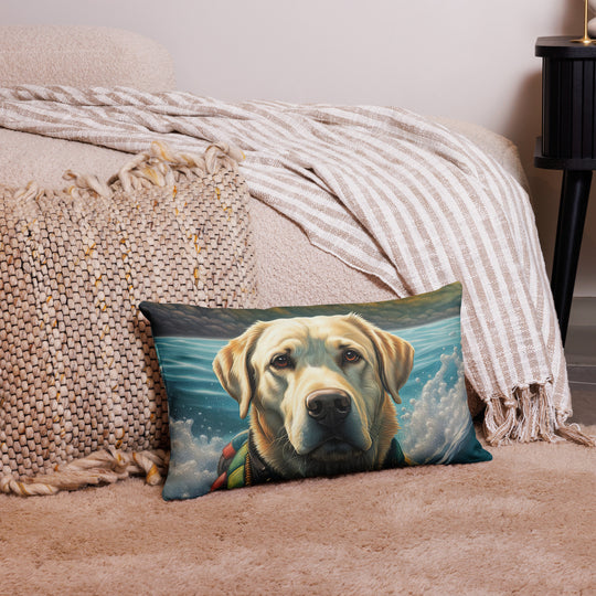 Premium Pillow Case-Labrador Retriever V4