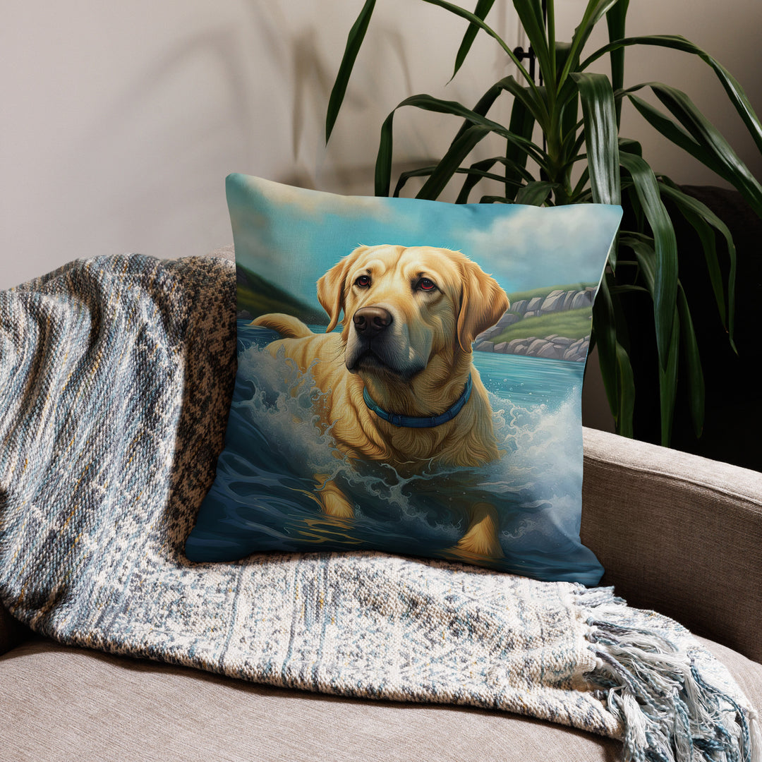 Premium Pillow Case-Labrador Retriever V2