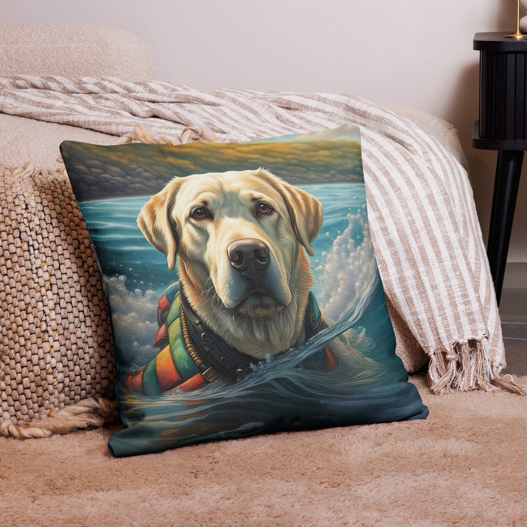 Premium Pillow Case-Labrador Retriever V4