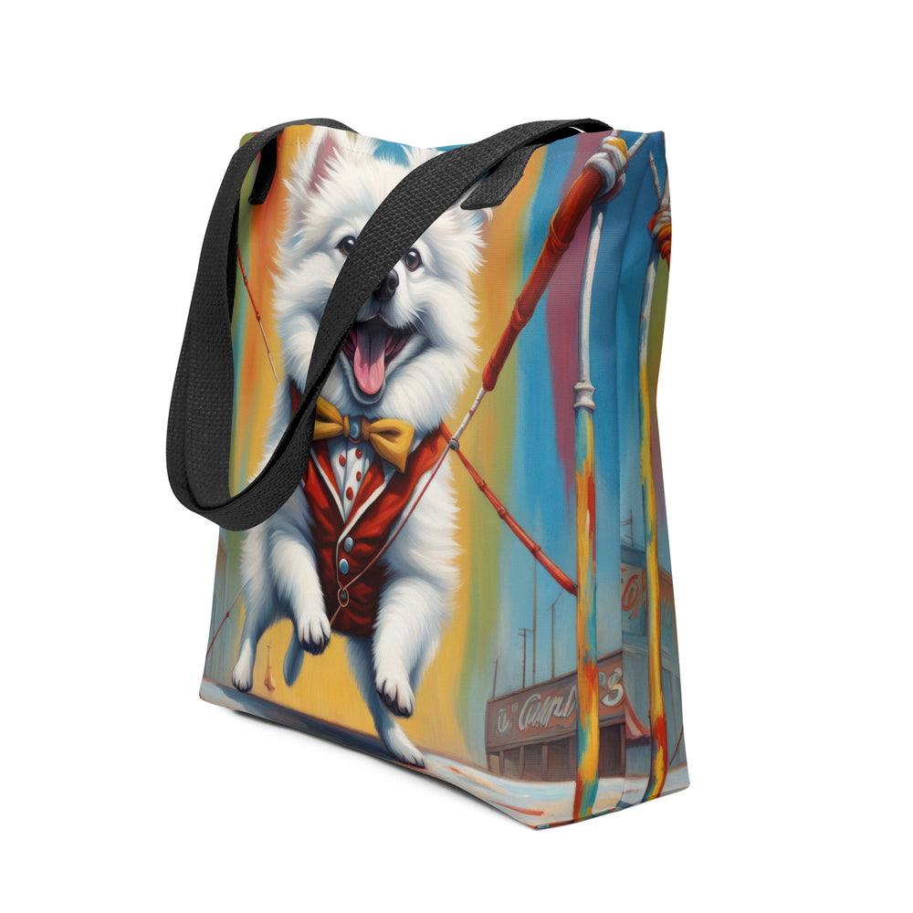 Tote bag-American Eskimo Dog