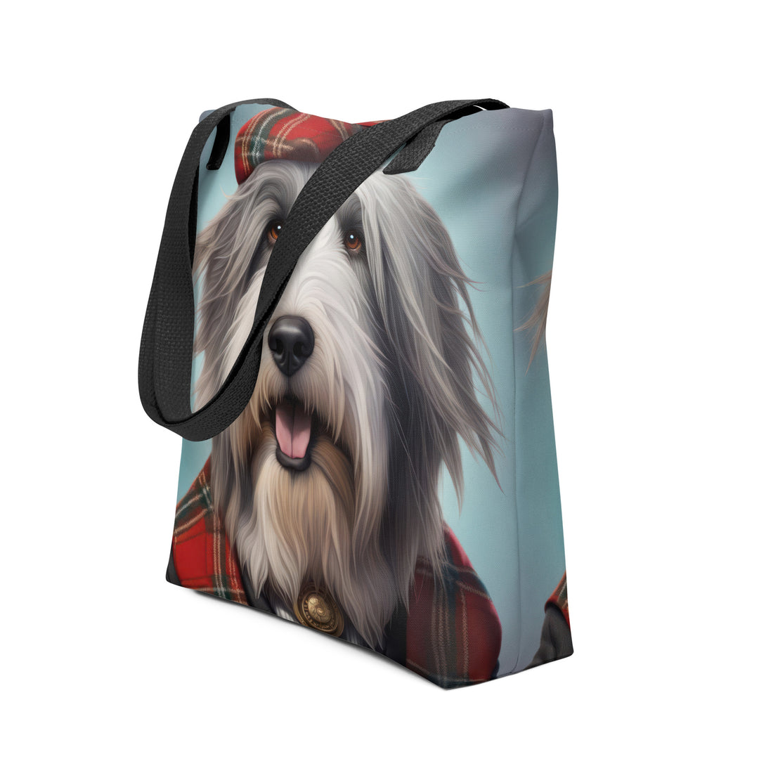 Tote bag-Bearded Collie