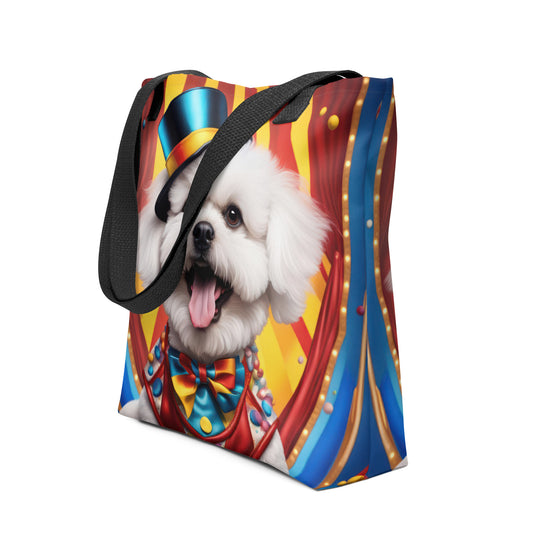 Tote bag-Bichon Frise Dog V5