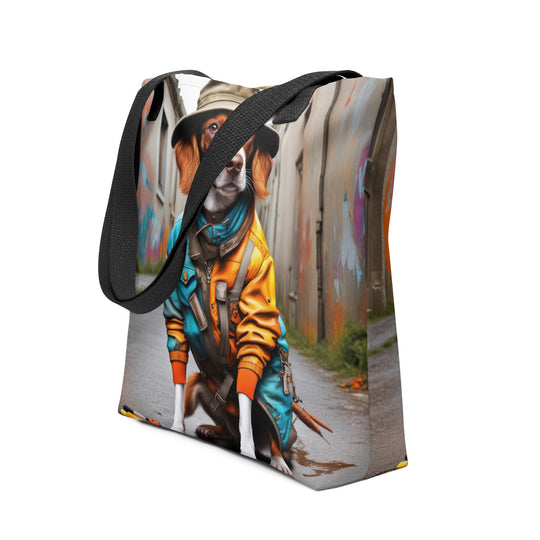 Tote bag-Brittany Dog V2