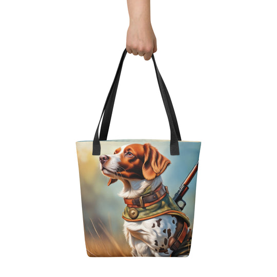 Tote bag-Brittany Dog V4