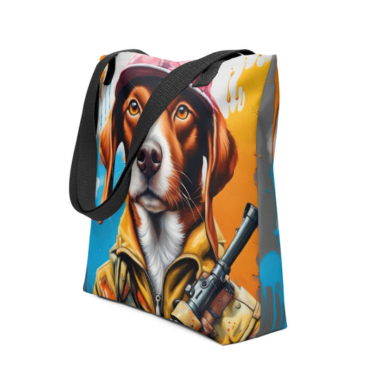 Tote bag-Brittany Dog V5