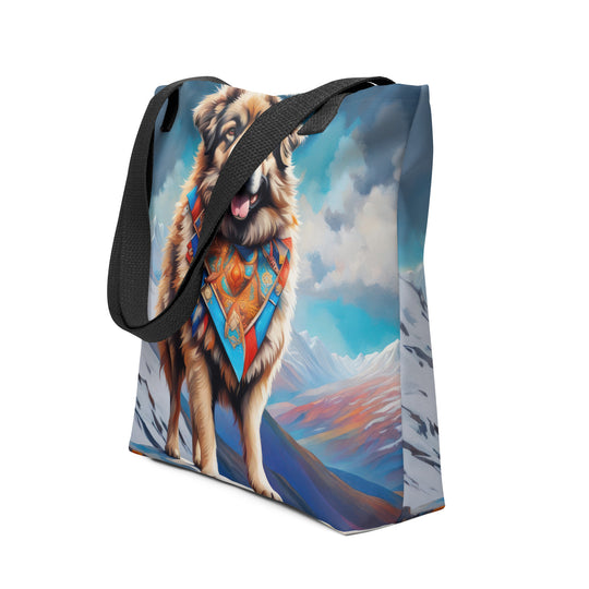 Tote bag-Caucasian Shepherd Dog