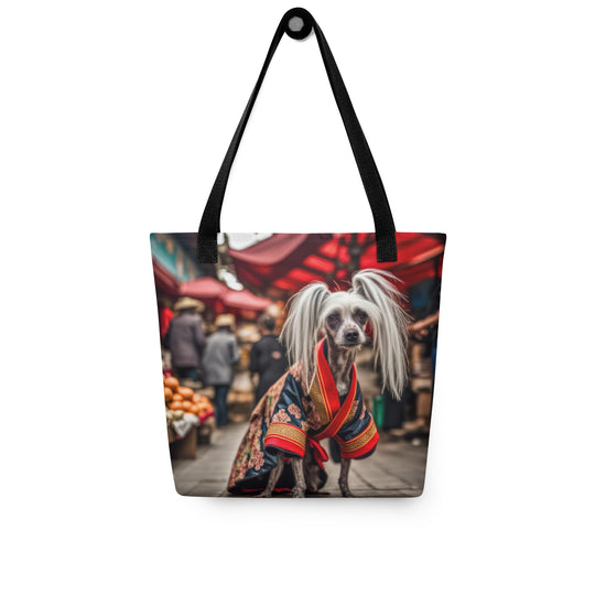 Tote bag-Chinese Crested Dog V3