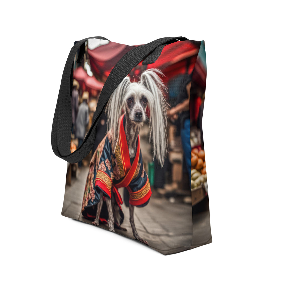 Tote bag-Chinese Crested Dog V3