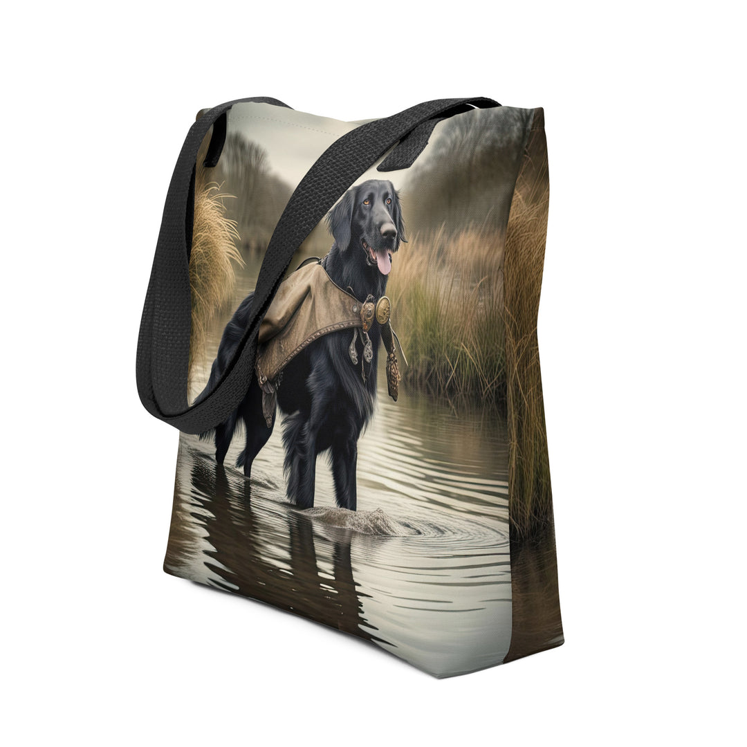 Tote bag-Flat-Coated Retriever