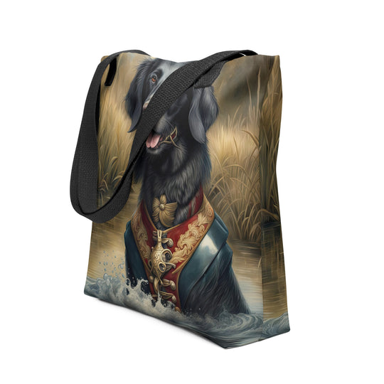 Tote bag-Flat-Coated Retriever V4