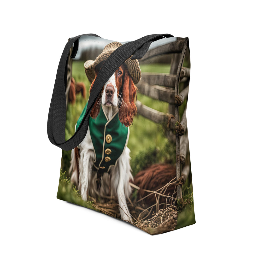 Tote bag-Irish Red and White Setter