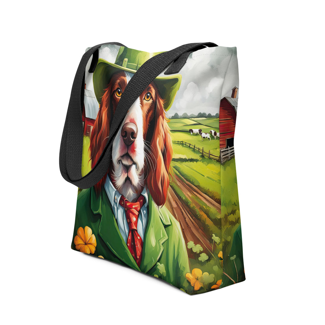 Tote bag-Irish Red and White Setter V2