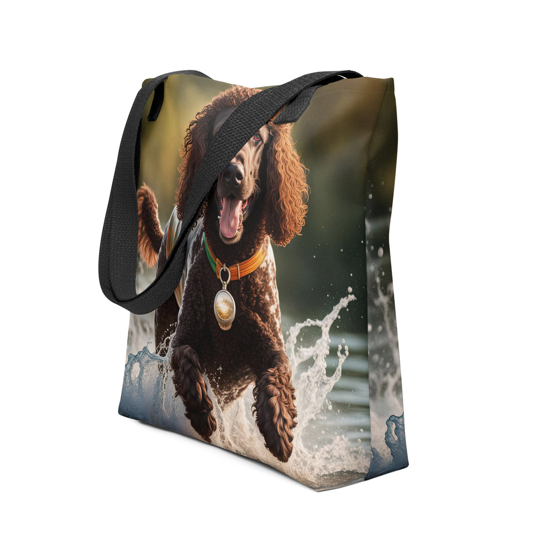 Tote bag-Irish Water Spaniel