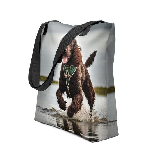 Tote bag-Irish Water Spaniel V3