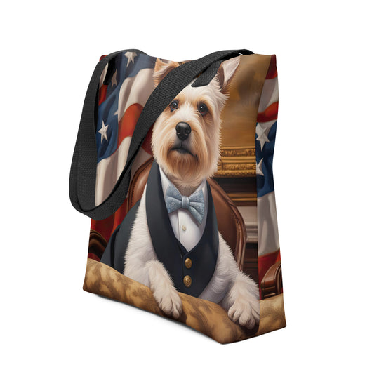 Tote bag-Teddy Roosevelt Terrier