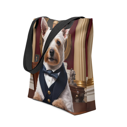 Tote bag-Teddy Roosevelt Terrier V2