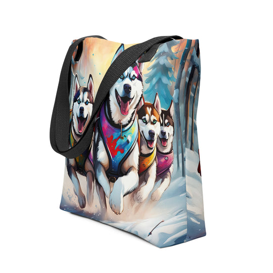 Tote bag-Siberian Husky V3