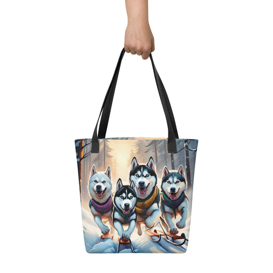 Tote bag-Siberian Husky V5