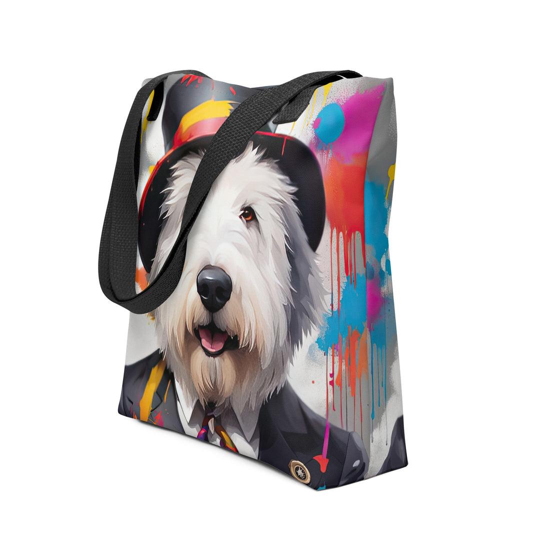 Tote bag-Old English Sheepdog