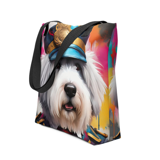 Tote bag-Old English Sheepdog V7