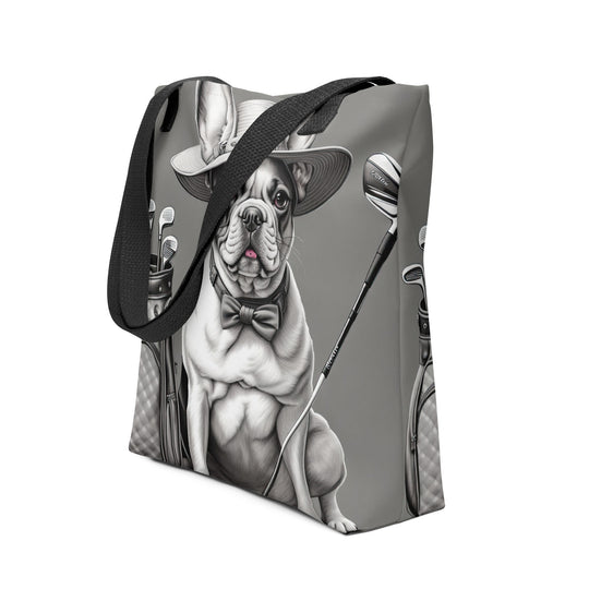 Tote bag-French Bulldog Golfer  V11